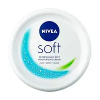 Інтенсивний зволожувальний крем NIVEA Soft для обличчя, рук і тіла, з олією жожоба та вітаміном Е, 200 мл