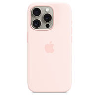 Оригинальный чехол Apple iPhone 15 Pro, чехол магсейв iPhone 15 Pro Case с анимацией легкий розовый