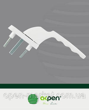 Одностороння звужена ручка 'гріф' біла (ліва)