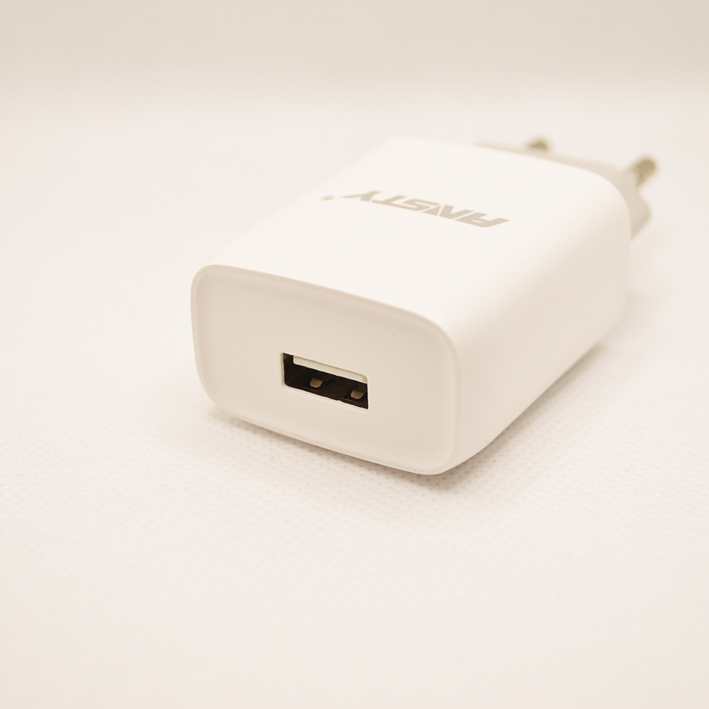 Мережевий зарядний пристрій ANSTY C-011-T з Type-C кабелем 1USB 2.4A White, фото 6