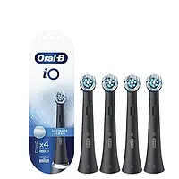 Cменные зубные насадки для электрической зубной щетки Oral-B iO Ultimate Clean Black черные 4шт.