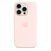 Чехол Soft Touch iPhone 15 Pro, оригинальный чехол для Apple iPhone 15 Pro MagSafe Case легкий розовый
