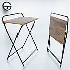 Стіл для продавця. Комп'ютерний складаний стіл COLLEGE, розкладний 720х590х400мм . Столик для ноутбука складний, переносний, фото 2