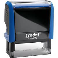 Оснастка для штампа Trodat 4912, 47х18 мм, пластик, синій