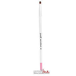 Пензель для гелю з дерев'яною ручкою Gloris (овал №3)