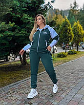 Неймовірний жіночий костюм на флісі, тканина "Трьохнитка" 48, 50, 52, 54, 56, 58 розмір 48, фото 3