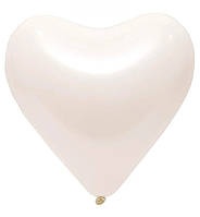 Повітряні кульки "Серце", 10 шт., Everts, біле, розмір - 30 см