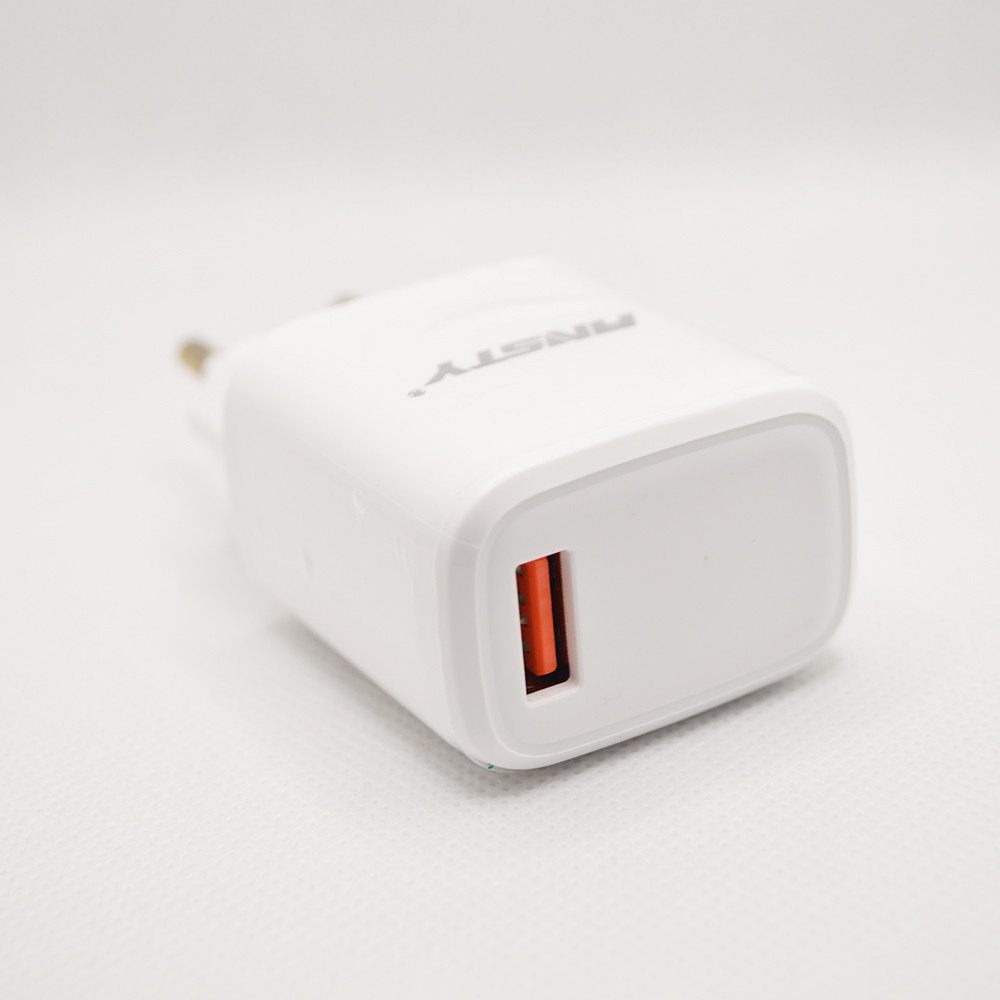 Мережевий зарядний пристрій ANSTY C-101-A з Micro USB кабелем 1USB 2.4A White, фото 6