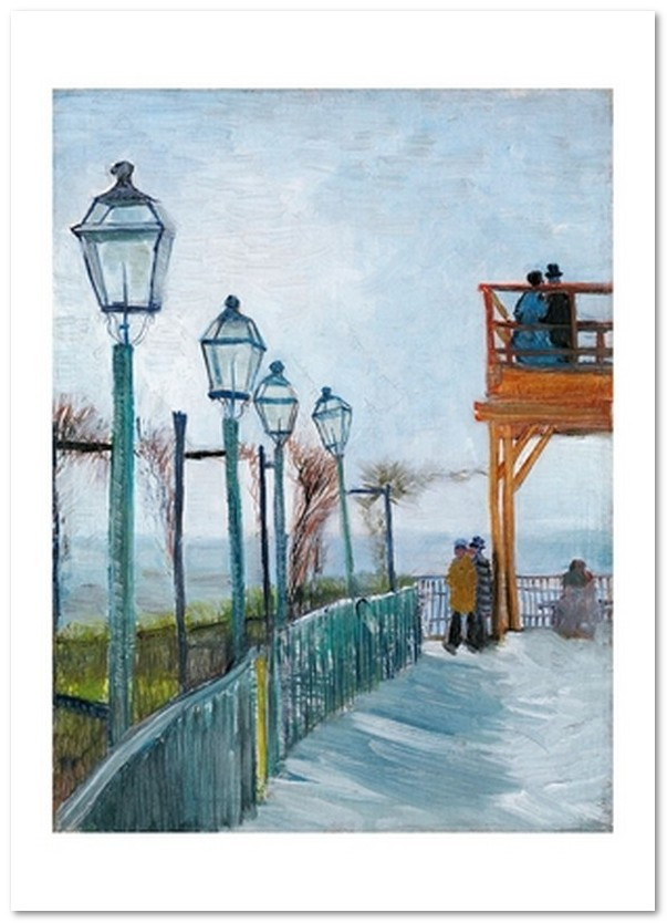 Открытка Vincent van Gogh — Terrace and Observation Deck at the Moulin de Blute-Fin, Montmartre