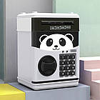 Дитячий сейф електронна скарбничка "Панда" з купюроприймачем 19х13х12см, фото 7
