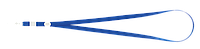 Шнурок для беджа с карабином Buromax, 50 шт, синий (BM.5425-02)