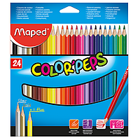 Олівці кольорові Maped Color Peps Classic MP.183224, 24 кольори