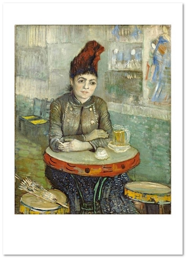 Листівка Vincent van Gogh — Agostina Segatori Sitting in the Café du Tambourin, фото 1