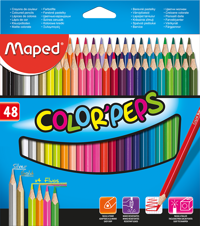 Олівці кольорові Maped Color Peps Classic MP.832048, 48 кольорів