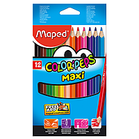 Олівці кольорові Maped Color Peps Maxi MP.834010, 12 кольорів