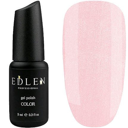 Гель-лак EDLEN Gel Polish Color №7, 9 мл пудрово-рожевий з шиммером, фото 1