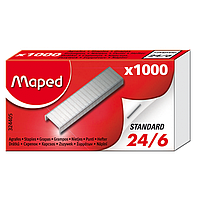 Скобы для степлера №24/6 Maped, 1000 шт (MP.324405)