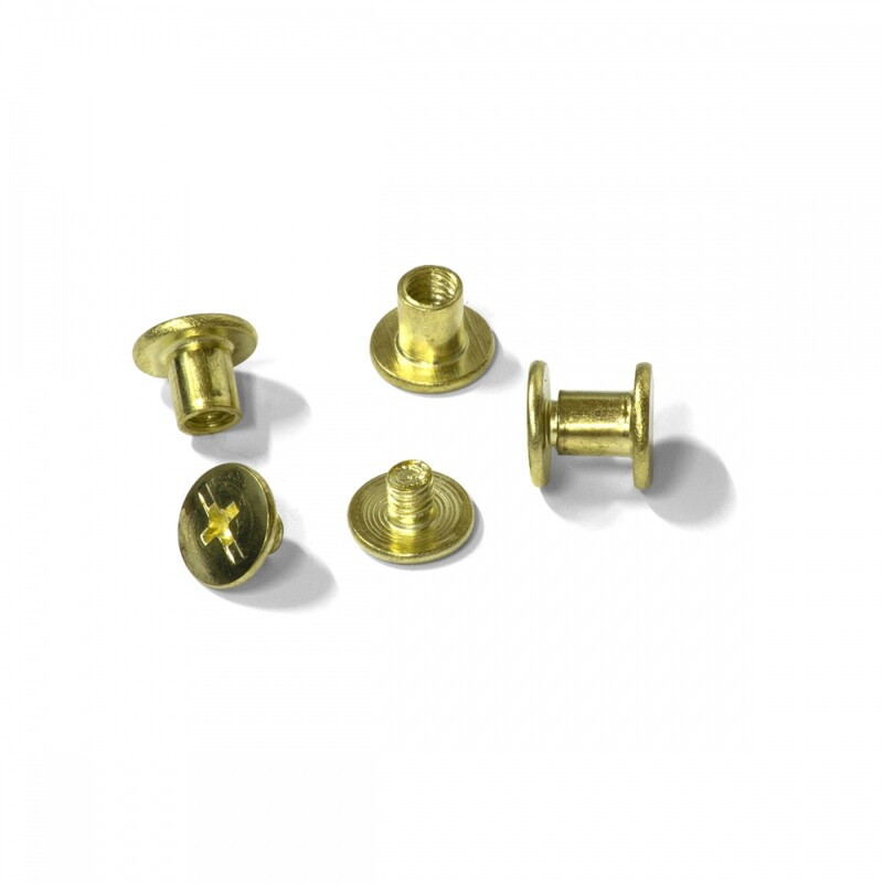 Болти для палітурки металеві Agent, 5,5 мм, золот, 100 шт (1402106)