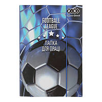 Папка для праці ZiBi Kids Line Football, картонна на гумці, А4+ 300х212х28мм (ZB.14914)