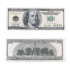 Сувенірні гроші 80 купюр по 100 доларів (старого зразка)