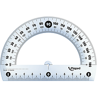 Транспортир пластиковый Maped Essentials, 180гр/120мм, прозрачный (MP.146134)