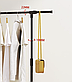 Вішалка для одягу / Вішалка-стійка для дому / Вішалка пересувна телескопічна / Вішалка для речей на колесиках, фото 7