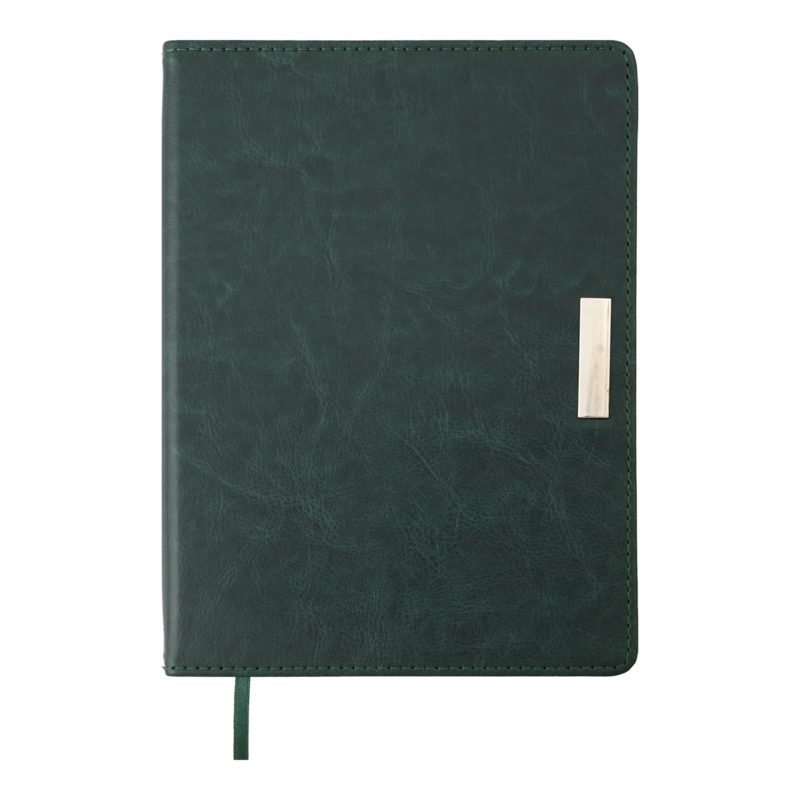 Щоденник недатований Buromax Salerno, А5, 288 стор., зелений (BM.2026-04)