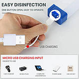 Лампа-переноска LED-балка, 30 см, інспекційна лампа-переноска. з вимикачем, гаком для підвіски та магнітні, фото 5