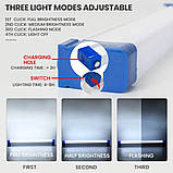 Лампа-переноска LED-балка, 30 см, інспекційна лампа-переноска. з вимикачем, гаком для підвіски та магнітні, фото 6