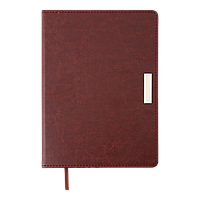 Щоденник недатований Buromax Salerno, А5, 288 стор., коричневий (BM.2026-25)