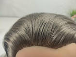 Навчальна голова манекен для зачісок стрижок Болванка з волоссям ET-171, фото 5