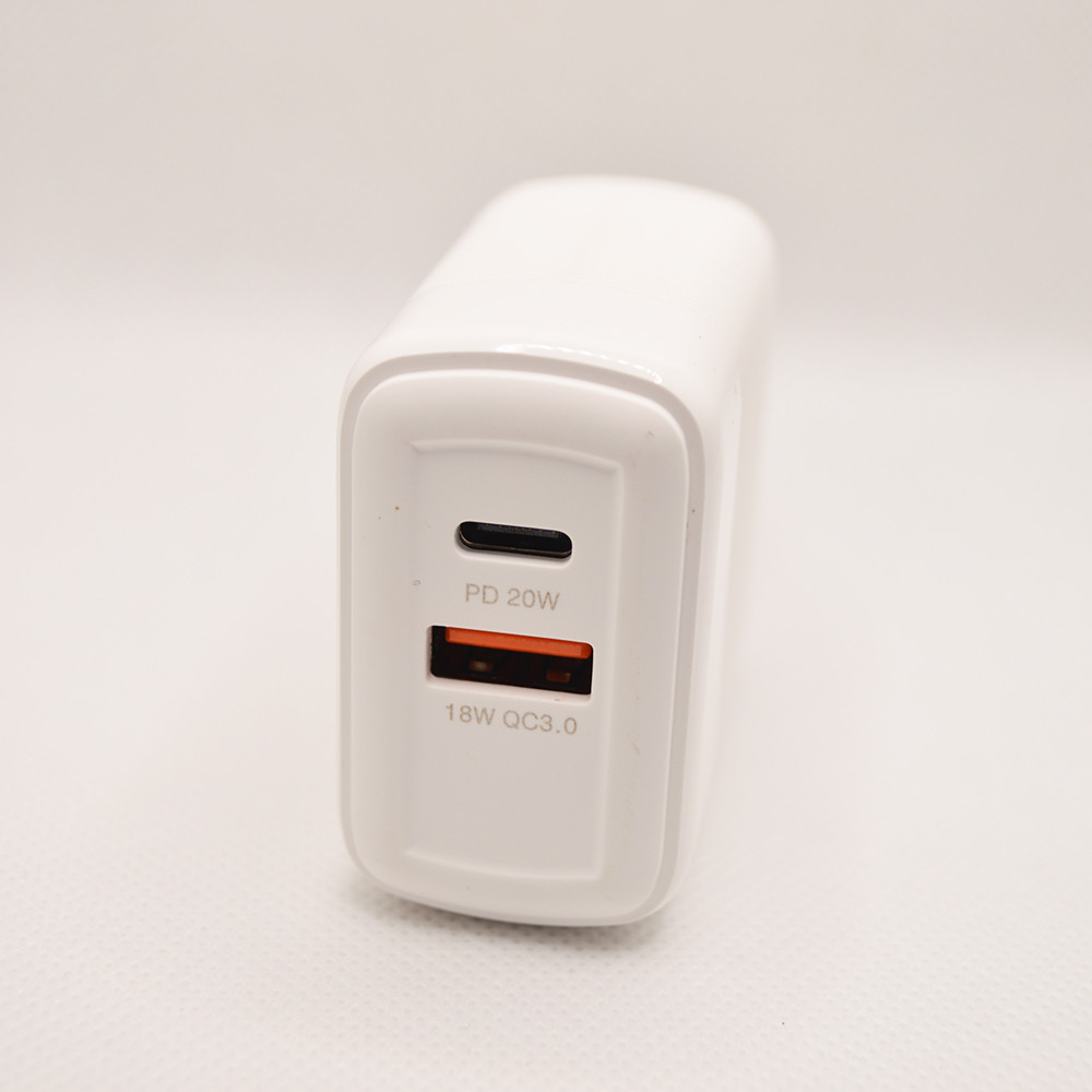 Мережевий зарядний пристрій ANSTY Q-016 1 USB 18W / 1 Type-C 20W White, фото 6