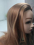 Манекен для зачісок голова навчальна натуральна 75см (тренувальна для перукарів), фото 2