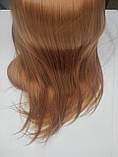 Манекен для зачісок голова навчальна натуральна 75см (тренувальна для перукарів), фото 4