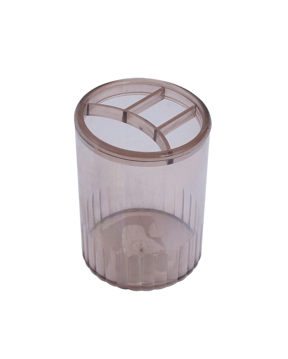 Склянка-підставка пластикова Арніка, 4 відділення, димчастий (81980)