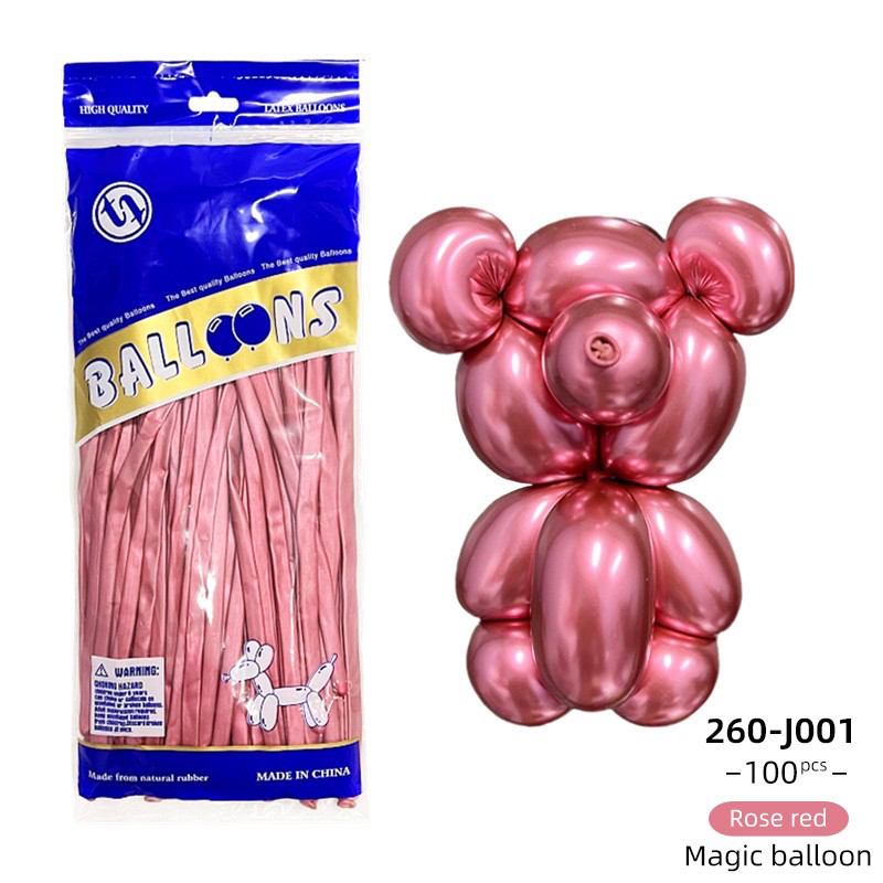 Повітряні кулі ШДМ хром 1 пачка 100 шт., фото 1