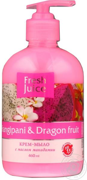 Крем-мило Fresh Juice Frangipani&Dragon fruit, 460 мл (e.23326)