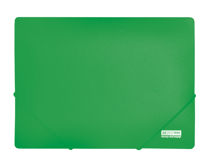 Папка пластикова на гумках Buromax Jobmax, А4, зелений (BM.3911-04)