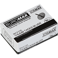 Кнопки нікельовані Buromax, 50 шт (BM.5105)