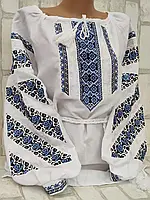 Вышиванка женская на домотканом полотне "Мирослава" 54-64 рр