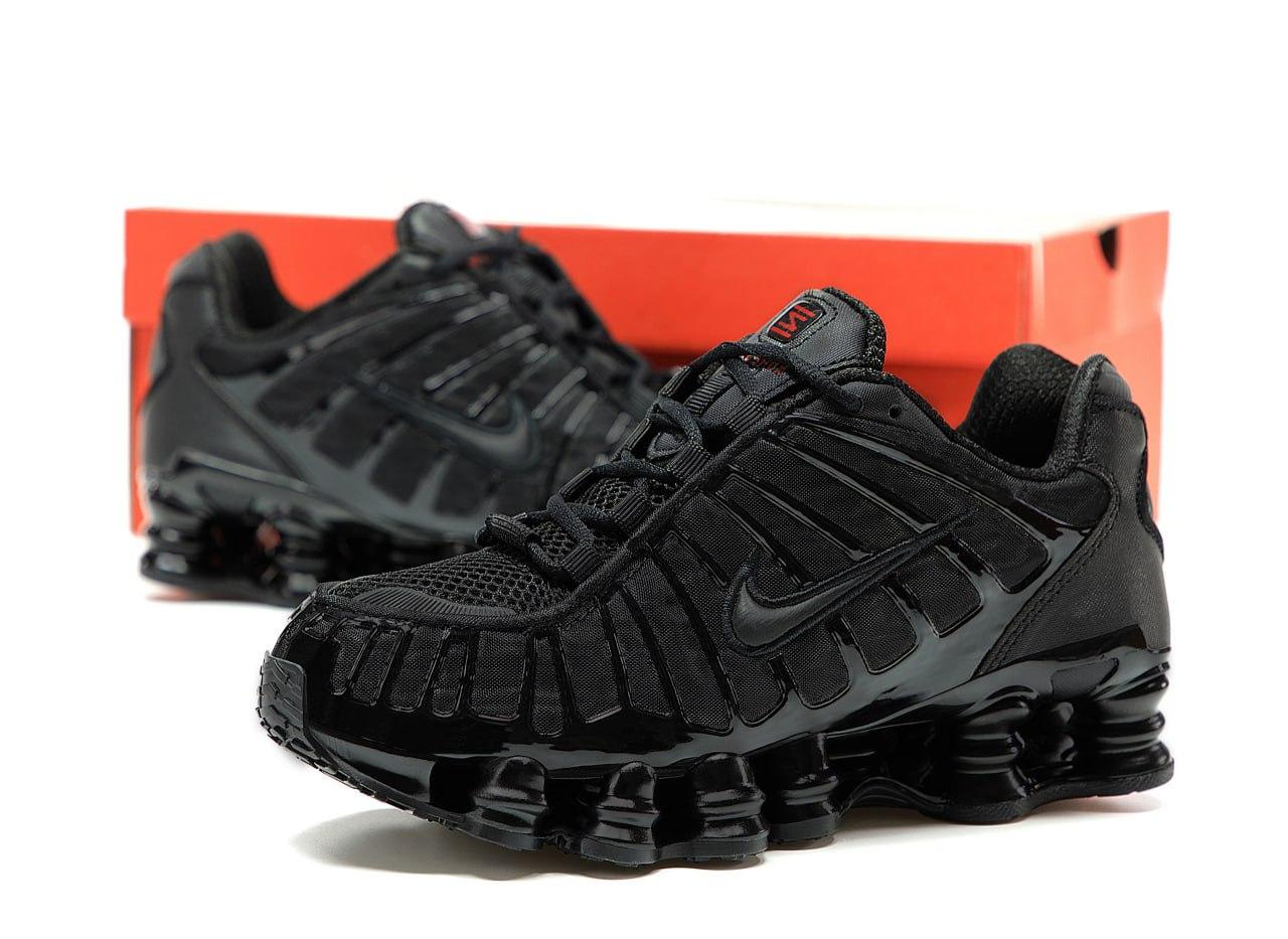 Чорні чоловічі Кросівки Nike Shox, фото 1