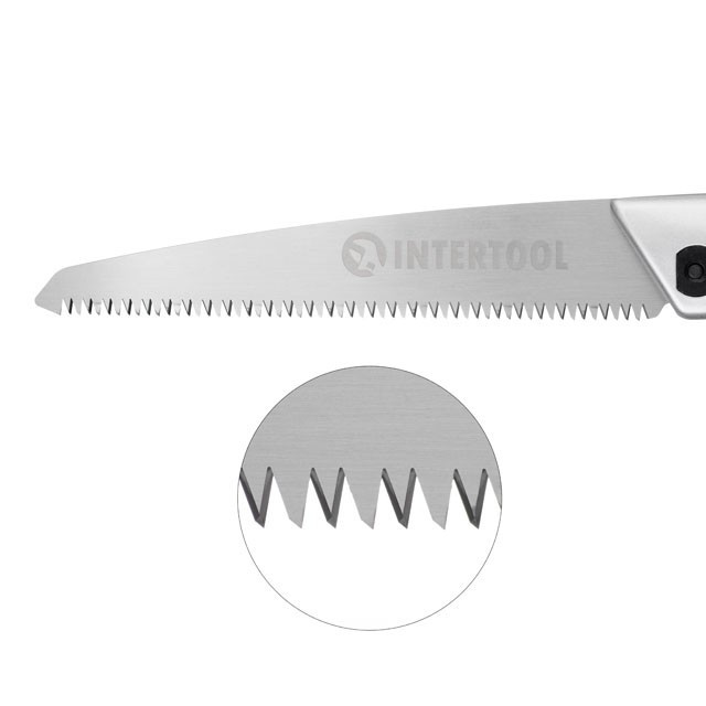 Ножівка садова пряма 210 мм, з металевою ручкою, пластиковий чохол INTERTOOL HT-3145 - фото 2 - id-p2080424430