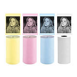 Термопапір 57 мм безперервна стрічка без клейкого шару Ukrmark 900932 білий, фото 2