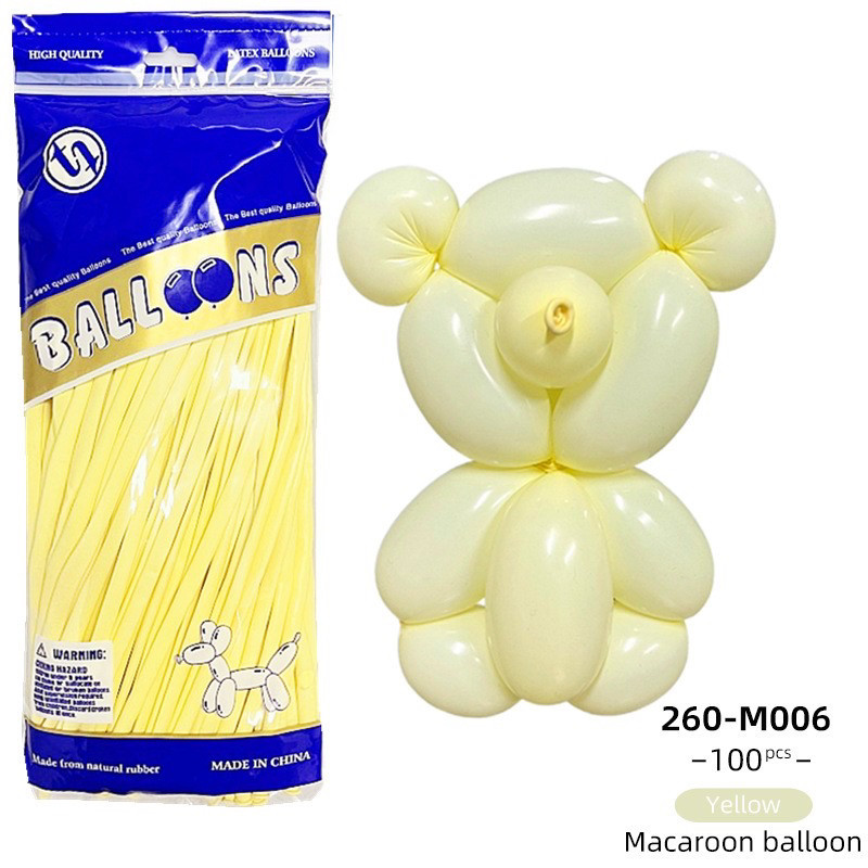 Повітряні латексні кулі ШДМ yellow 100 шт.