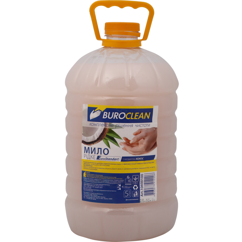 Мило рідке BuroClean EuroStandart Кокос 5 л (10600100)