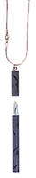 Ручка кулькова Langres Lace, з ланцюжком 70 см, чорний, у подарунковому футлярі (LS.402027-01)