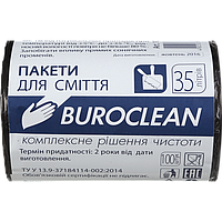 Пакеты для мусора BuroClean Eco, черные, 35 л, 100 шт (10200021)