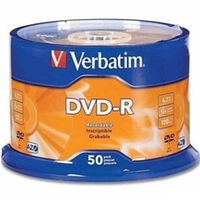 Диск DVD-R Verbatim, 4.7 Gb,16 х, Wrapped Matt Silver, Srink (50)