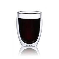 Набір скляних склянок із подвійними стінками Con Brio СВ-8335-2, 2шт, 350мл, UE-535 прозорі склянки