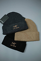 Шапка зимняя брендовая ,шапка теплая, на зиму, вязаная, Шапка мужская, шапка женская трендовая , универсальная